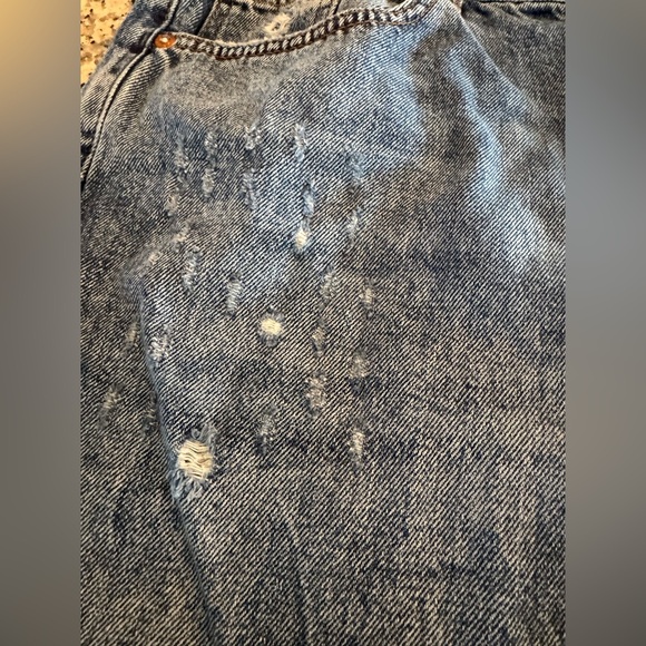 We The Free People Deconstructed Distress Jeans Size 30 Grungecore Casual Chic - Picture 7 of 13